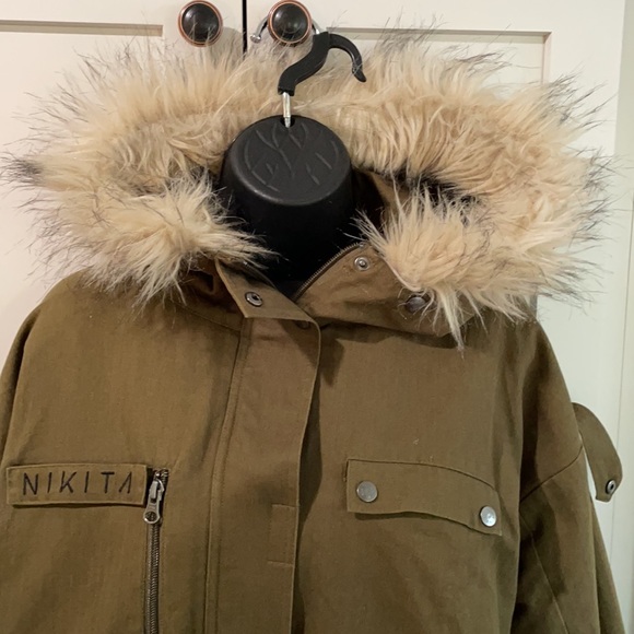 NIKITA olive green jacket size S/P - Picture 3 of 10